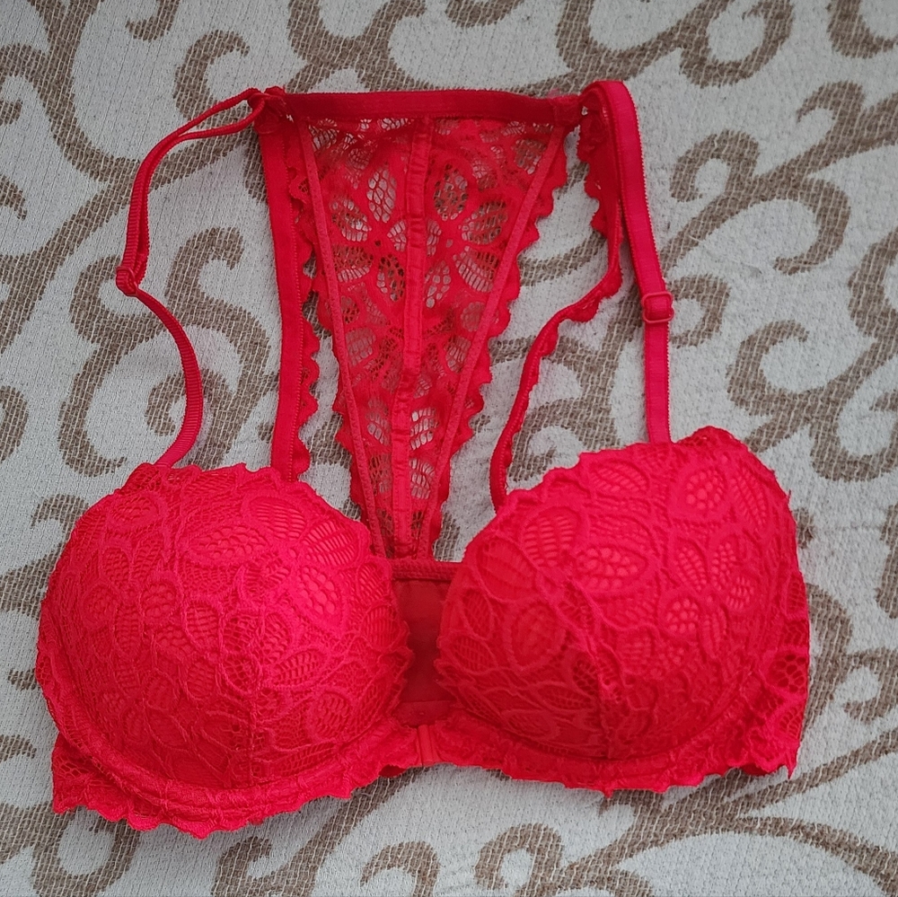 Pink Victoria's secret racer back bra
